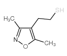 2-(3,5-二甲基异恶唑-4-基)乙硫醇结构式