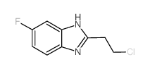 2-(2-氯乙基)-6-氟-1H-苯并咪唑结构式