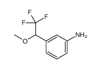 3-(2,2,2-trifluoro-1-methoxyethyl)aniline结构式