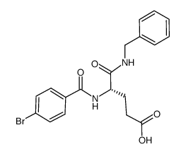 N1-benzyl-N-(4-bromobenzoyl)-L-α-glutamine结构式
