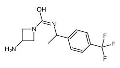 3-amino-N-[1-[4-(trifluoromethyl)phenyl]ethyl]azetidine-1-carboxamide结构式