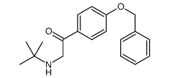 2-(tert-butylamino)-1-(4-phenylmethoxyphenyl)ethanone结构式