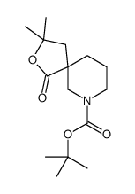 3,3-二甲基-1-氧代-2-噁-7-氮杂螺[4.5]癸烷-7-羧酸 1,1-二甲基乙酯结构式