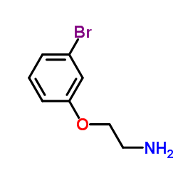 2-(3-溴苯氧基)乙胺结构式