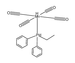 tetracarbonylhydrido(ethyldiphenylphosphine)manganese Structure