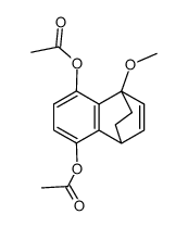 5,8-diacetoxy-1,4-ethano-1,4-dihydro-1-methoxynaphthalene结构式