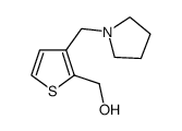 (3-Pyrrolidin-1-ylmethyl-thiophen-2-yl)-methanol结构式
