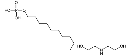 Decyl dihydrogen phosphate-2,2'-iminodiethanol (1:1) Structure