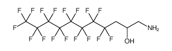 2-Undecanol, 1-amino-4,4,5,5,6,6,7,7,8,8,9,9,10,10,11,11,11-heptadecafluoro结构式