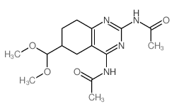 Acetamide,N,N'-[6-(dimethoxymethyl)-5,6,7,8-tetrahydro-2,4-quinazolinediyl]bis- (9CI) picture