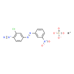 2-chloro-4-[(3-nitrophenyl)azo]benzenediazonium sulphate (1:1) Structure
