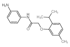 N-(3-Aminophenyl)-2-(2-isopropyl-5-methylphenoxy) acetamide结构式