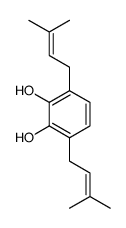 3,6-bis(3-methylbut-2-enyl)benzene-1,2-diol Structure