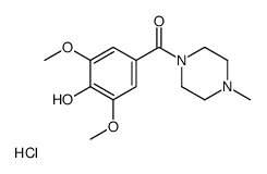 (4-hydroxy-3,5-dimethoxyphenyl)-(4-methylpiperazin-1-yl)methanone,hydrochloride结构式