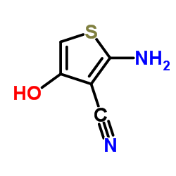 2-amino-4-hydroxythiophene-3-carbonitrile structure