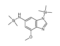 (7-methoxy-3-trimethylsilanyl-3H-benzoimidazol-5-yl)-trimethylsilanyl-amine Structure