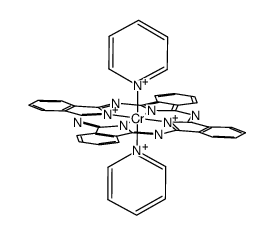 (phthalocyaninato)bis(pyridine)chromium(II)结构式