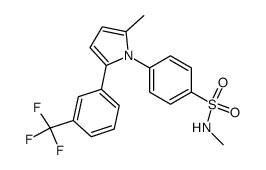 N-methyl-4-(2-methyl-5-(3-trifluoromethyl-phenyl)-pyrrol-1-yl)-benzenesulfonamide Structure