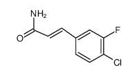 3-(4-chloro-3-fluoro-phenyl)-acrylamide Structure