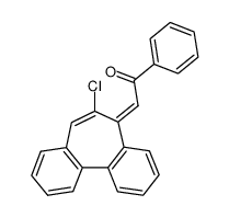 (6-Chlordibenzoheptafulven-12-yl)-phenyl-keton Structure