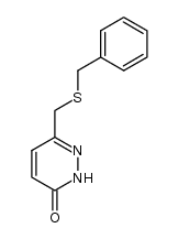 6-(benzylsulfanyl-methyl)-2H-pyridazin-3-one结构式