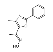 1-(4-methyl-2-phenyl-oxazol-5-yl)-ethanone oxime结构式