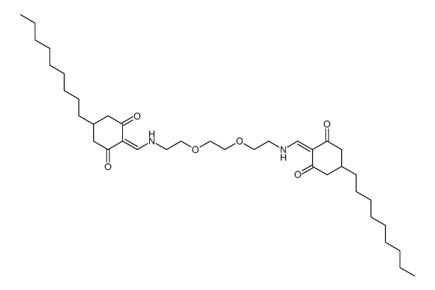 N,N'-Bis-<(4-n-nonyl-2,6-dioxo-cyclohexyliden)-methylen>-1,8-diamino-3,6-dioxaoctan Structure