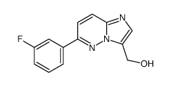 (6-(3-fluorophenyl)imidazo[1,2-b]pyridazin-3-yl)methanol结构式