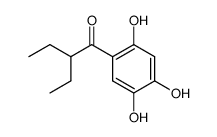 2-ethyl-1-(2,4,5-trihydroxy-phenyl)-butan-1-one结构式