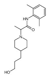 N-(2,6-Dimethyl-phenyl)-2-[4-(3-hydroxy-propyl)-piperidin-1-yl]-propionamide结构式