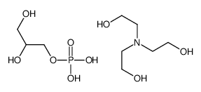 2-[bis(2-hydroxyethyl)amino]ethanol,2,3-dihydroxypropyl dihydrogen phosphate结构式