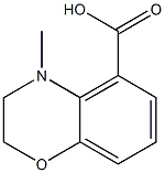 4-methyl-3,4-dihydro-2H-benzo[b][1,4]oxazine-5-carboxylic acid Structure