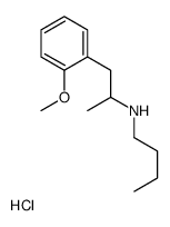 N-[1-(2-methoxyphenyl)propan-2-yl]butan-1-amine,hydrochloride Structure