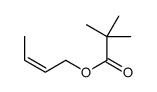 but-2-enyl 2,2-dimethylpropanoate Structure