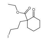 ethyl 1-(3-iodopropyl)-2-oxocyclohexanecarboxylate结构式