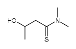 3-hydroxy-N,N-dimethylbutanethioamide Structure