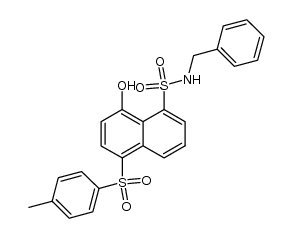 N-benzyl-8-hydroxy-5-tosylnaphthalene-1-sulfonamide Structure