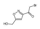 Ethanone, 2-bromo-1-[5-(hydroxymethyl)-3-isoxazolyl]- (9CI) structure