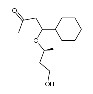 (4RS,1'S)-4-cyclohexyl-4-(3'-hydroxy-1'-methylpropoxy)-butan-2-one结构式