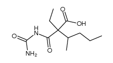 Ethyl(1-methylbutyl)malonuric Acid Structure