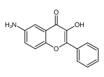 Flavone, 6-amino-3-hydroxy- (6CI) Structure