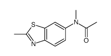 Acetamide, N-methyl-N-(2-methyl-6-benzothiazolyl)- (9CI) structure