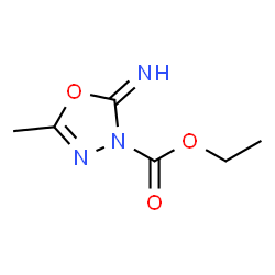 1,3,4-Oxadiazole-3(2H)-carboxylic acid,2-imino-5-methyl-,ethyl ester structure