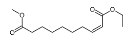 1-O-ethyl 10-O-methyl dec-2-enedioate结构式