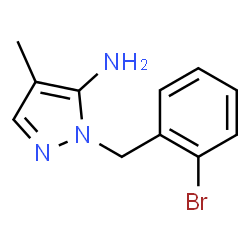 1-(2-Bromobenzyl)-4-methyl-1H-pyrazol-5-amine结构式