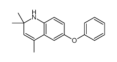 2,2,4-trimethyl-6-phenoxy-1H-quinoline结构式