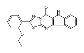 2-(2-Ethoxyphenyl)-1,3,4-thiadiazolo(3',2':1,2)pyrimido(5,4-b)indol-5(6H)-one结构式