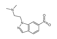 N,N-dimethyl-2-(6-nitroindazol-1-yl)ethanamine Structure