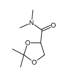 (4S)-N,N,2,2-tetramethyl-1,3-dioxolane-4-carboxamide结构式