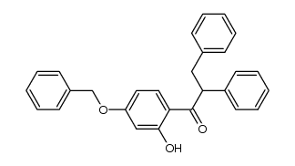 α-benzyl-4-benzyloxy-2-hydroxydesoxybenzoin Structure